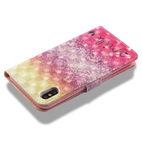 iPhone 9 Plus mobilfodral syntetläder silikon stående plånbok tr multifärg