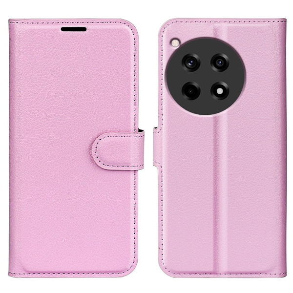 Klassisk OnePlus 12R / OnePlus Ace 3 flip etui - Lyserød Pink