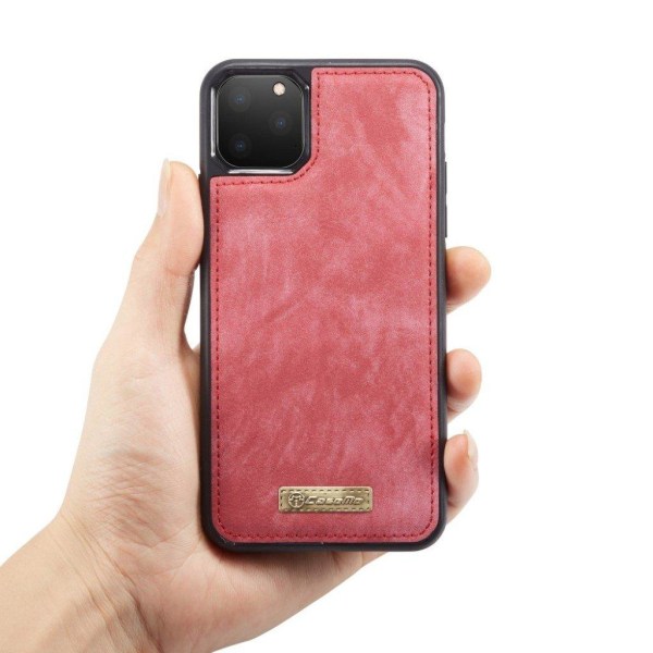 CaseMe iPhone 11 Pro Max Zipper Wallet kotelot - Punainen Red