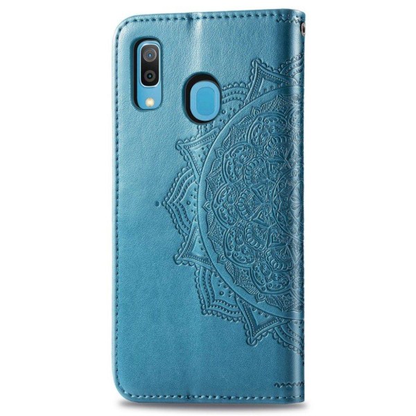 Mandala Samsung Galaxy A30 Flip etui - Blå Blue