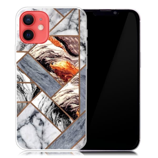 Marmormotiv iPhone 13 Mini skal - Fragment Av Marmorplattor multifärg