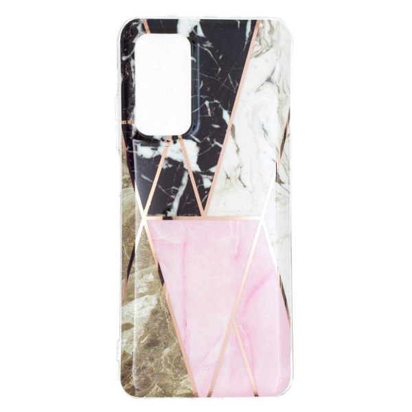 Marble Samsung Galaxy A32 Suojakotelo - Harmaa / Pinkki / Valkoinen Multicolor