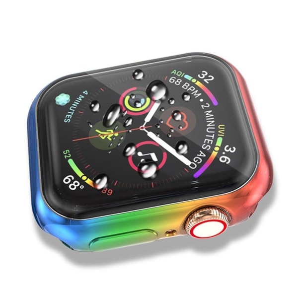 Apple Watch Series 5 44mm Stilfuldt Farverig etui - Rød / Gul / Multicolor