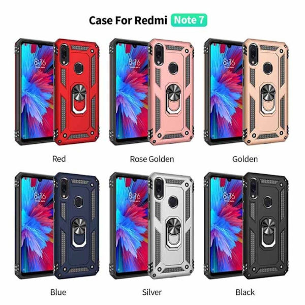 Bofink Combat Xiaomi Redmi Note 7 / Xiaomi Redmi Note 7S / Xiaomi Redmi Note 7 Pro skal - Vit Vit