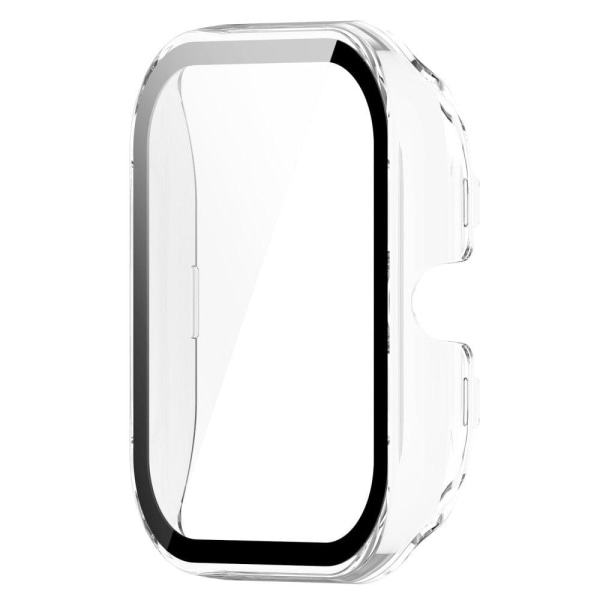 Amazfit GTS 4 Mini cover with tempered glass screen protector - Transparent