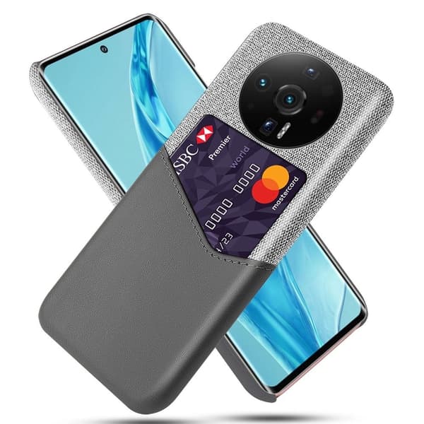 Bofink Xiaomi 12S Ultra korttikotelo - Harmaa Silver grey