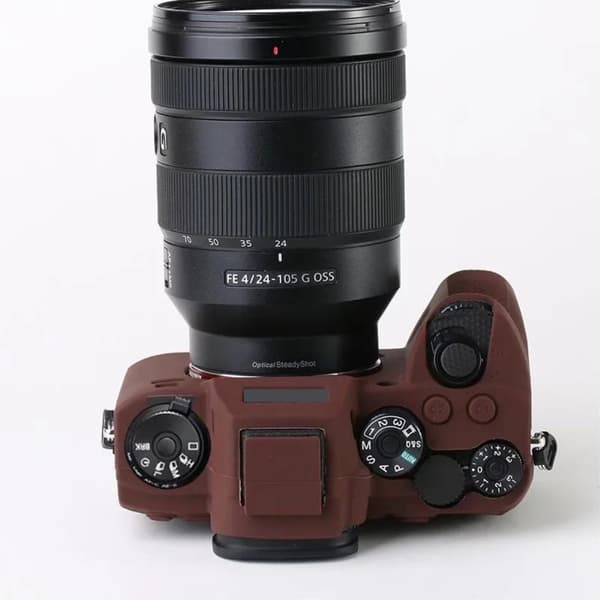 Sony A9 II silikoneovertræk - Kaffe Brown