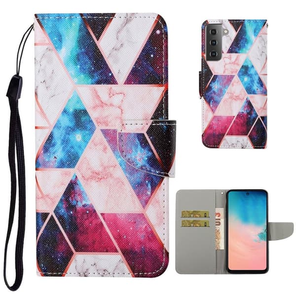Wonderland Samsung Galaxy S21 Flip etui - Nebula Multicolor