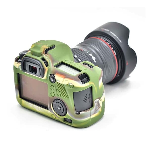 Canon EOS 6D,5DS,5DRS Modernt silikon skydd - Camo Grön
