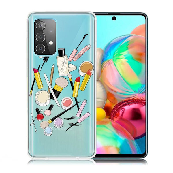Deco Samsung Galaxy A72 5G Etui - Makeups Multicolor