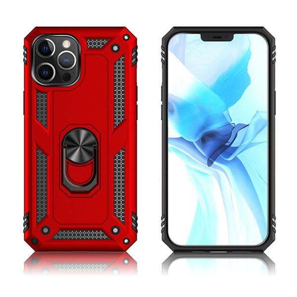 Bofink Combat iPhone 12 Pro Max kotelot - Punainen Red