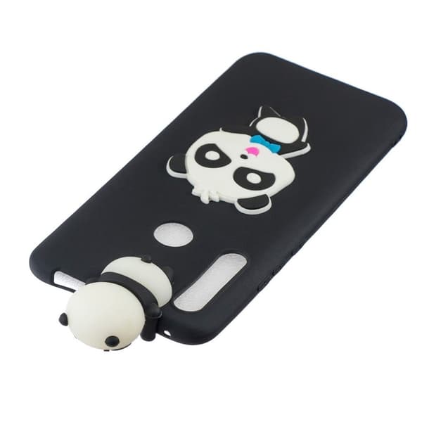 Cute 3D Huawei P Smart Z deksel - Panda som sier hei Black