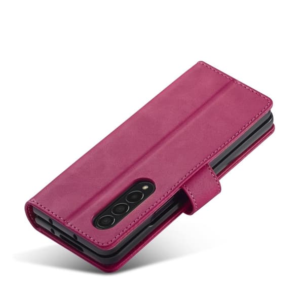 LC.Imeeke Samsung Galaxy Z Fold3 5G Läppäkotelo - Rose Pink