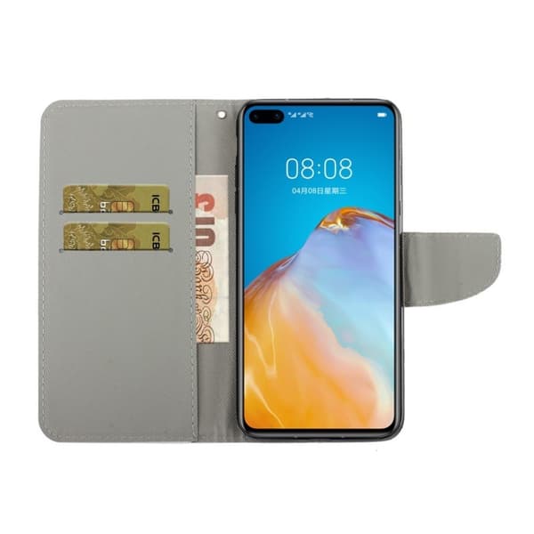 Wonderland Huawei P40 flip etui - Butterflies Multicolor