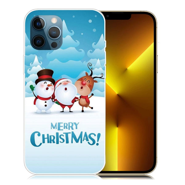 Julfodral till iPhone 13 Pro Max - Snöfält multifärg