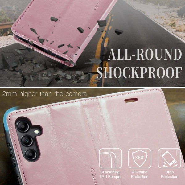 CaseMe Samsung Galaxy A14 Smooth Suojakotelo - Pinkki Pink
