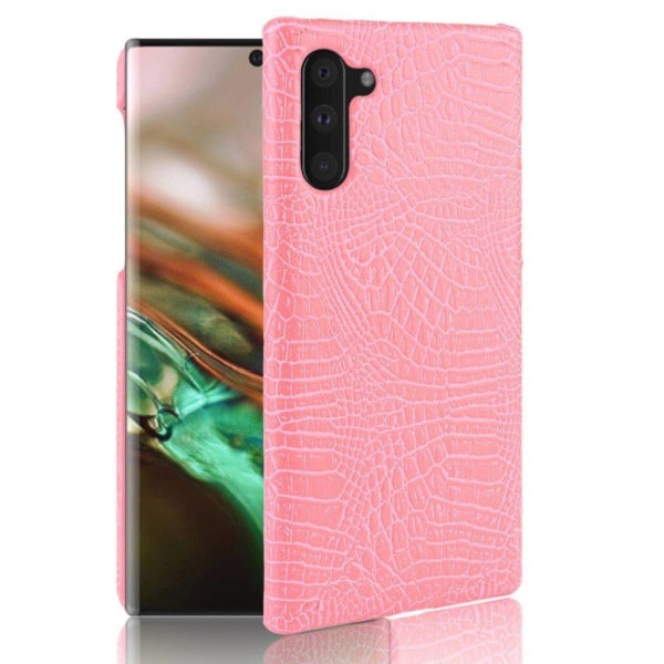 Croco Samsung Galaxy Note 10 kuoret - Pinkki Pink