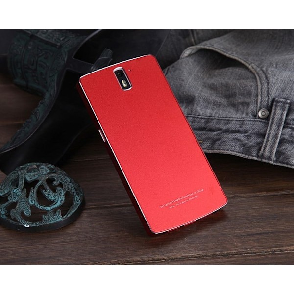 Luphie OnePlus One Alumiininen Suojakehys Ja Suojakuori - Punainen Red