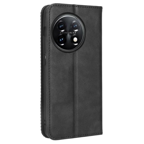 Bofink Vintage OnePlus 11R / Ace 2 Læretui - Svart Black