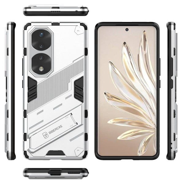 Støtsikkert hybriddeksel for Honor 70 Pro - Sølv Silver grey