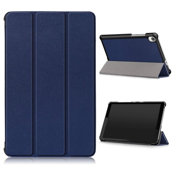 Lenovo Tab M8 tri-fold læder flip case - Mørkeblå Blue