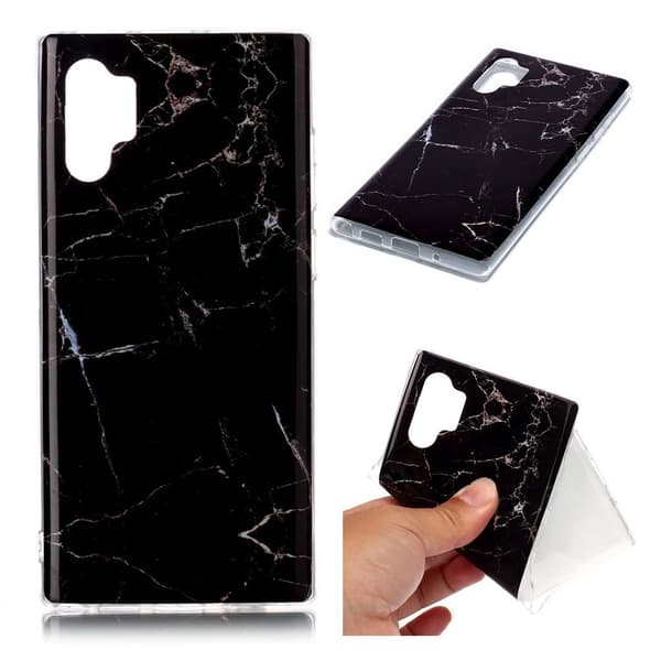 Marble Samsung Galaxy Note 10 Pro deksel - Svart Black