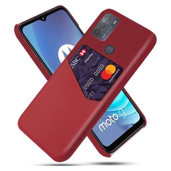 Bofink Motorola Moto G50 Card Suojakuori - Punainen Red