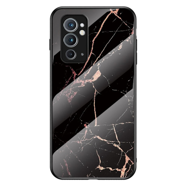 Fantasy Marmor OnePlus 9RT 5G skal - Guld Svart Marmor Svart
