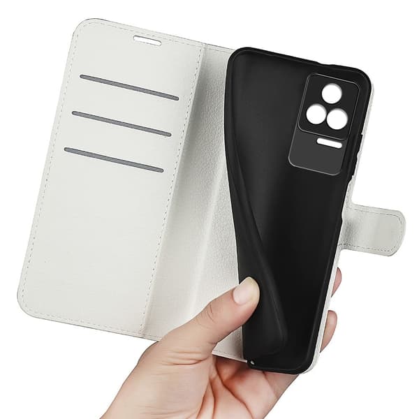 Classic Xiaomi Redmi K50 / Xiaomi Redmi K50 Pro flip etui - Hvit White