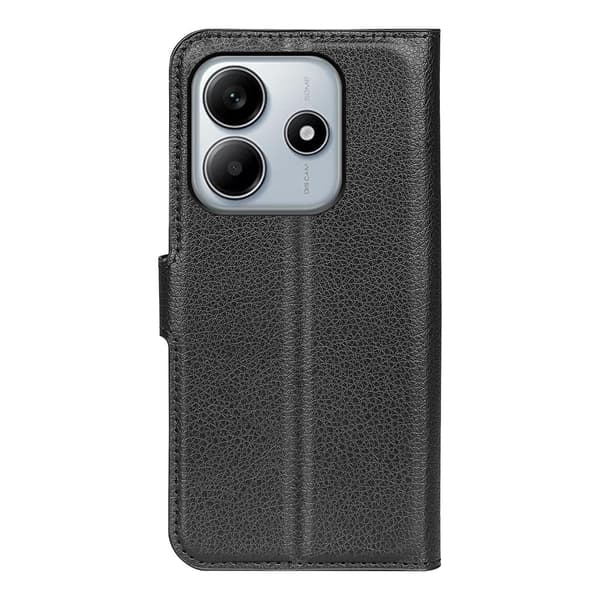 Klassisk Xiaomi Redmi Note 14 5G flip etui - Sort Black