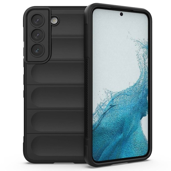 Mjukt greppformat Samsung Galaxy S22 skal - Svart Svart