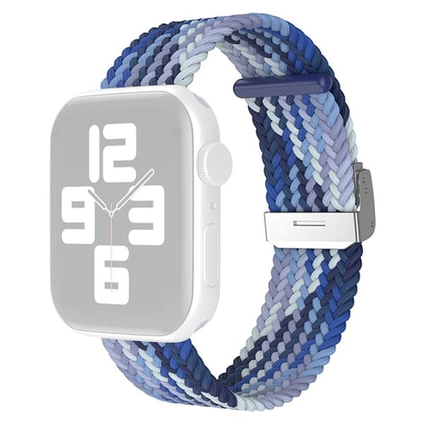 Apple Watch (41mm) viileä nylonkellohihna - Gradientti Sininen Blue