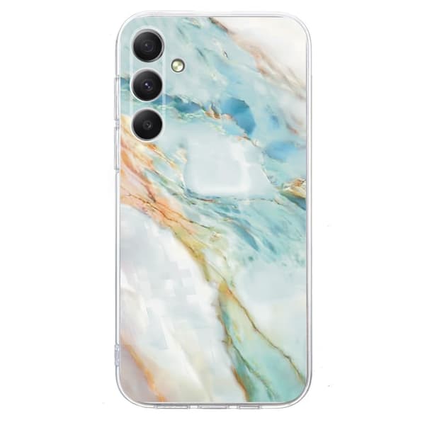 Vibe Samsung Galaxy A55 cover - Oliemaleri Marmor Blue