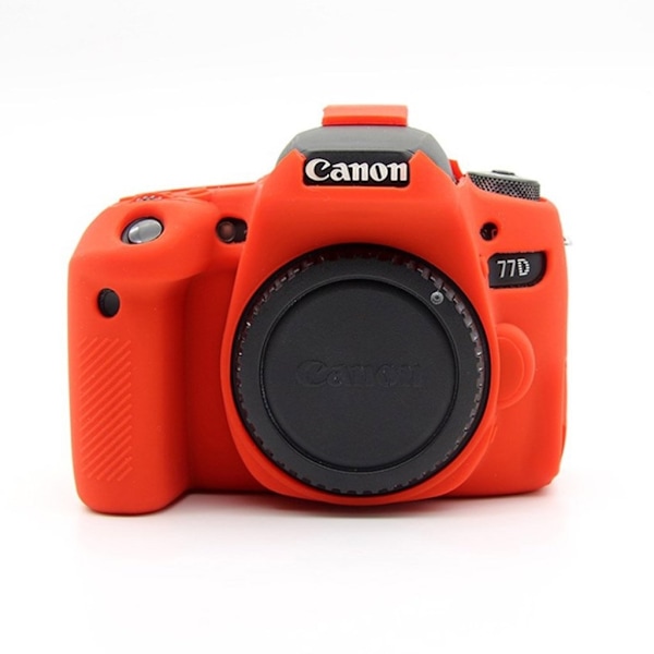 Canon EOS 77D blød silikone beskyttende etui - Rød Red