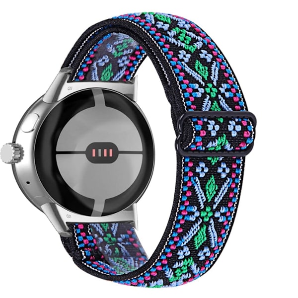 Google Pixel Watch punottu kellonhihna - Sininen / Sininen Multicolor