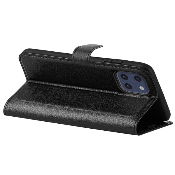 Klassisk Samsung Galaxy A03 flip etui - Sort Black