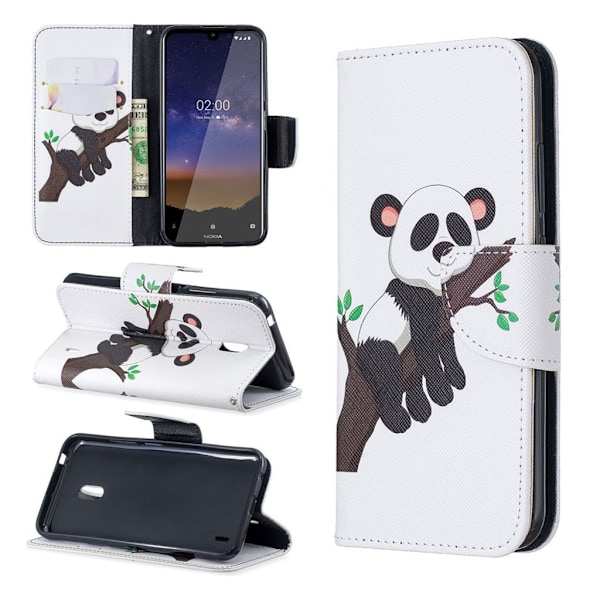 Wonderland Nokia 2.2 veske - Sovende panda Black