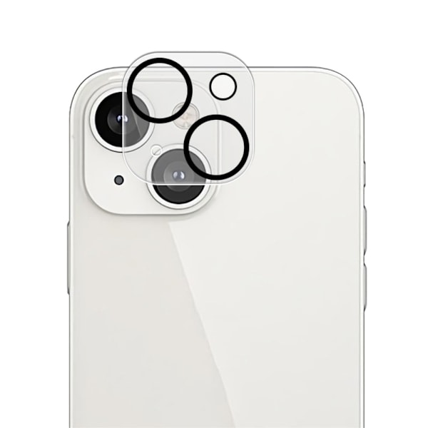 MOCOLO iPhone 13 silketryk kameralinsebeskytter af hærdet glas - Transparent Transparent