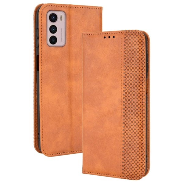 Bofink Vintage läder Motorola Moto G42 fodral - Brun Brun