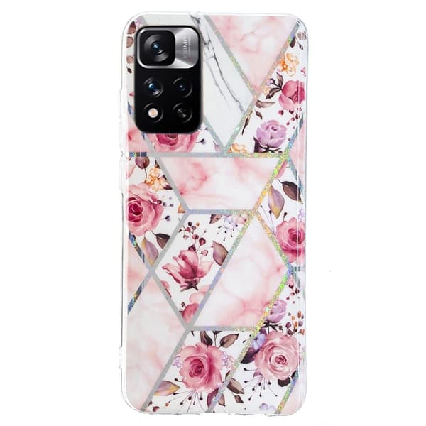 Marble Xiaomi Redmi Note 11 Pro 5G / 11 Pro Plus 5g Etui - Roses Pink