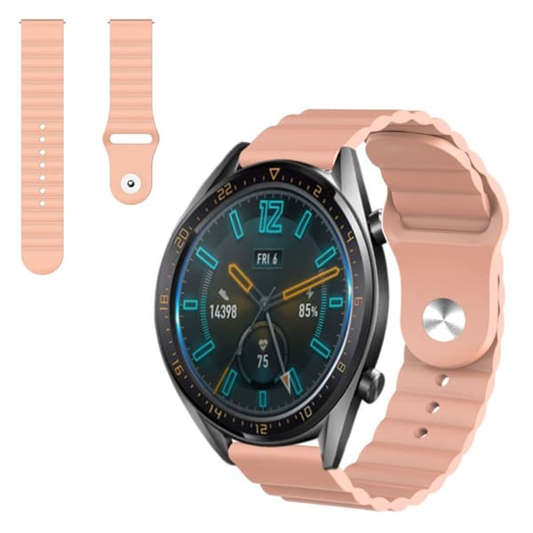 Huawei Watch GT 2 46mm cool silikoneurrem - Lyserød Pink