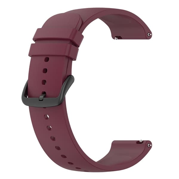 22 mm silikonerem til Huawei-ur - Rødvin Red