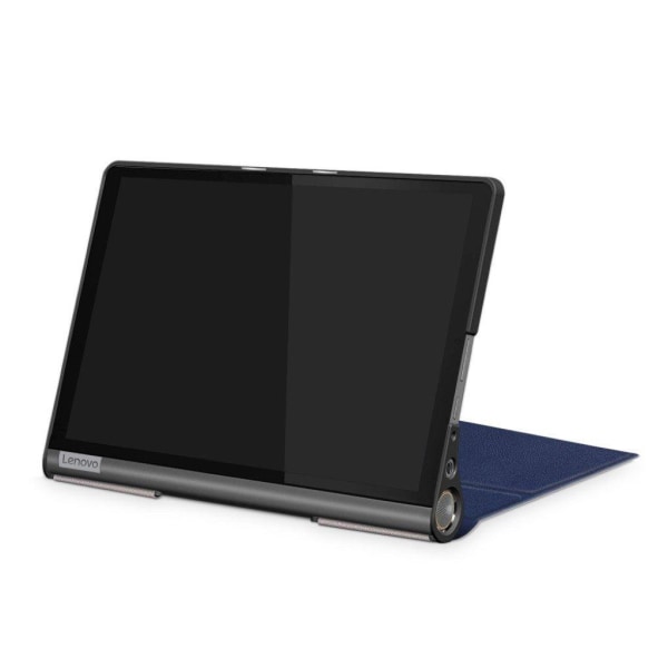 Lenovo Yoga Smart Tab 10.1 tri-fold simple leather flip case - B Blå