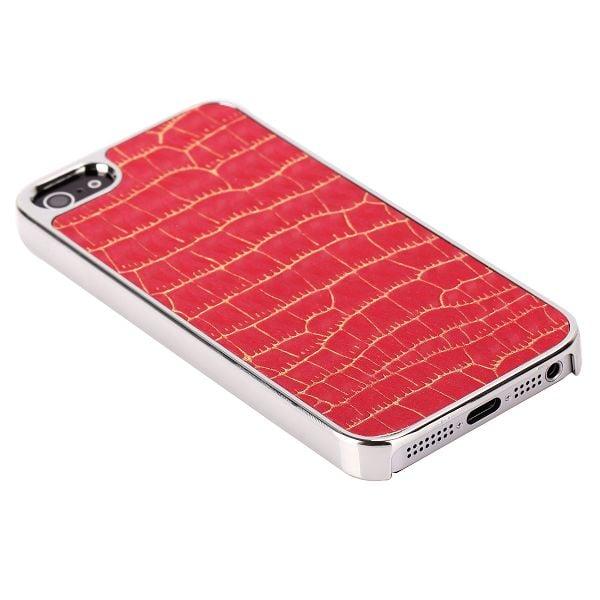 RaptorCase - Chrome Edge (Blå) Iphone 5 / 5S Etui - Rød Red