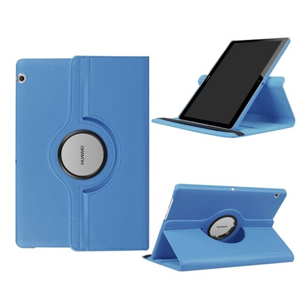 Huawei MediaPad T3 10 Etui med roterende stand - Babyblå Blue