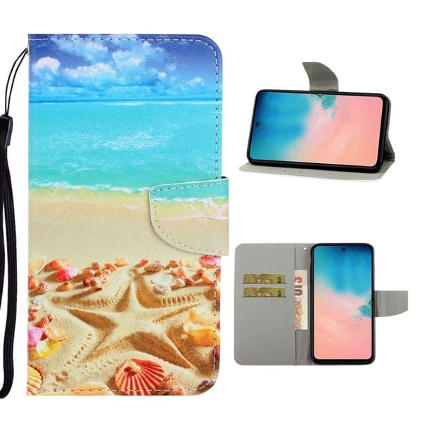 Wonderland Samsung Galaxy A71 flip etui - Beach Multicolor