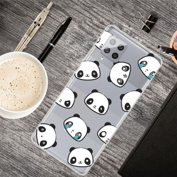 Deco Samsung Galaxy M62 / F62 Etui - Pandaer White