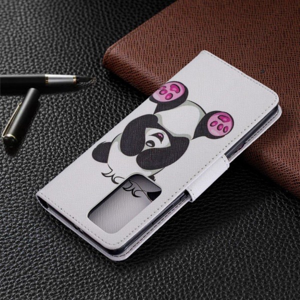 Wonderland Huawei P40 Pro flip kotelot - Söpö Panda White