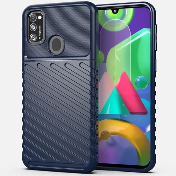 Thunder Samsung Galaxy M21 Etui - Blå Blue