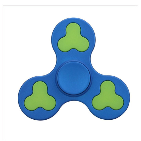 Edc Stress Reducer Tri-Spinner Spinner Fidget Spinner- Blå Blue